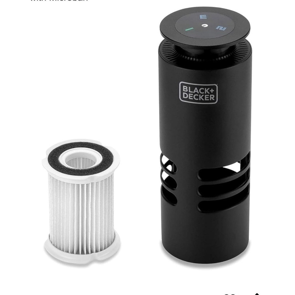 Black & Decker Portable Compact Air Purifier Infused Microban Filtration System‎